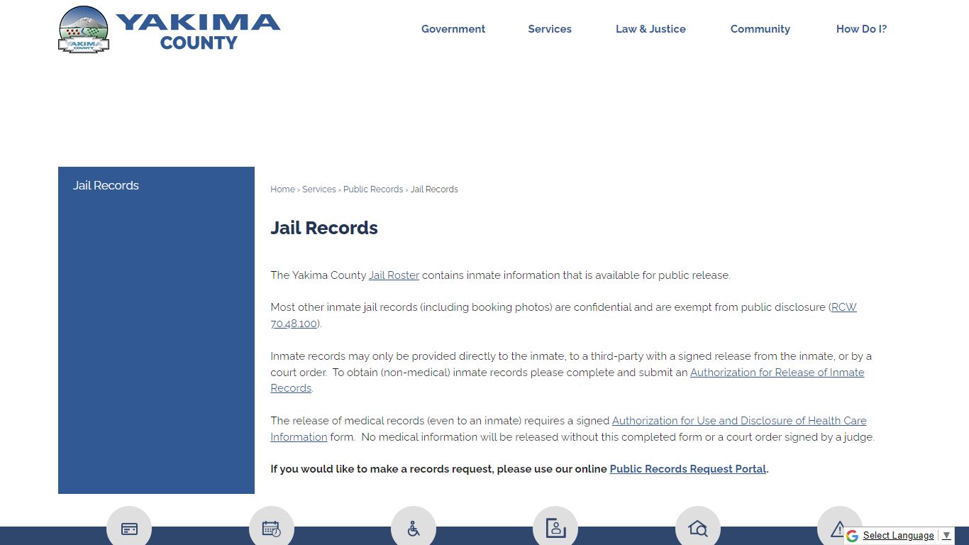 Jail Records | Yakima County, WA